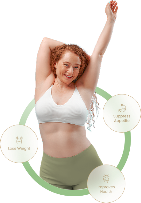 Vantara Health member raising her arms and smiling.